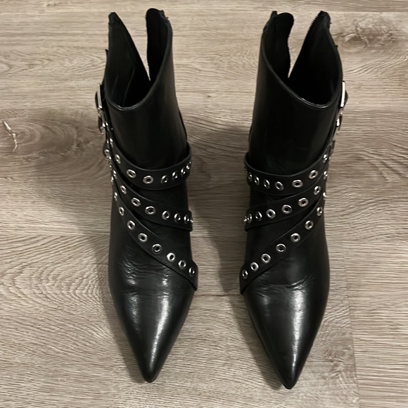 Shelly of London Goth ankle high boots US size 10 EUR 40 - Picture 3 of 8